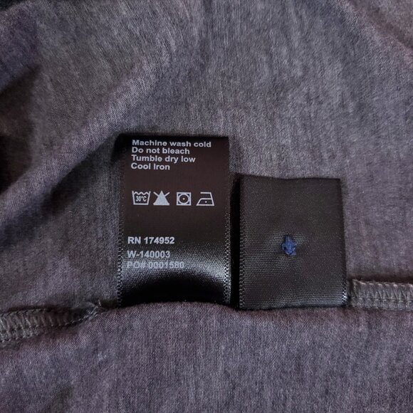 Huckberry Wellen Seawool Henley Mens Size XXL Long Sleeve Shirt Gray Stretch - Picture 9 of 11